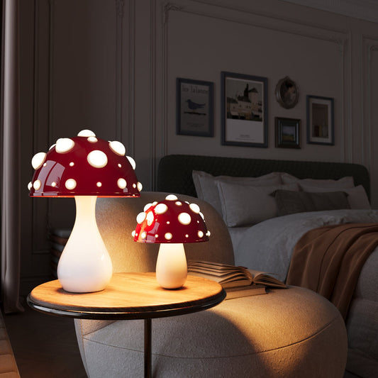 Norvo | LumiFungi – Luksus LED Bordlampe med Stemningsfylt Sopdesign og Dimbar Lys