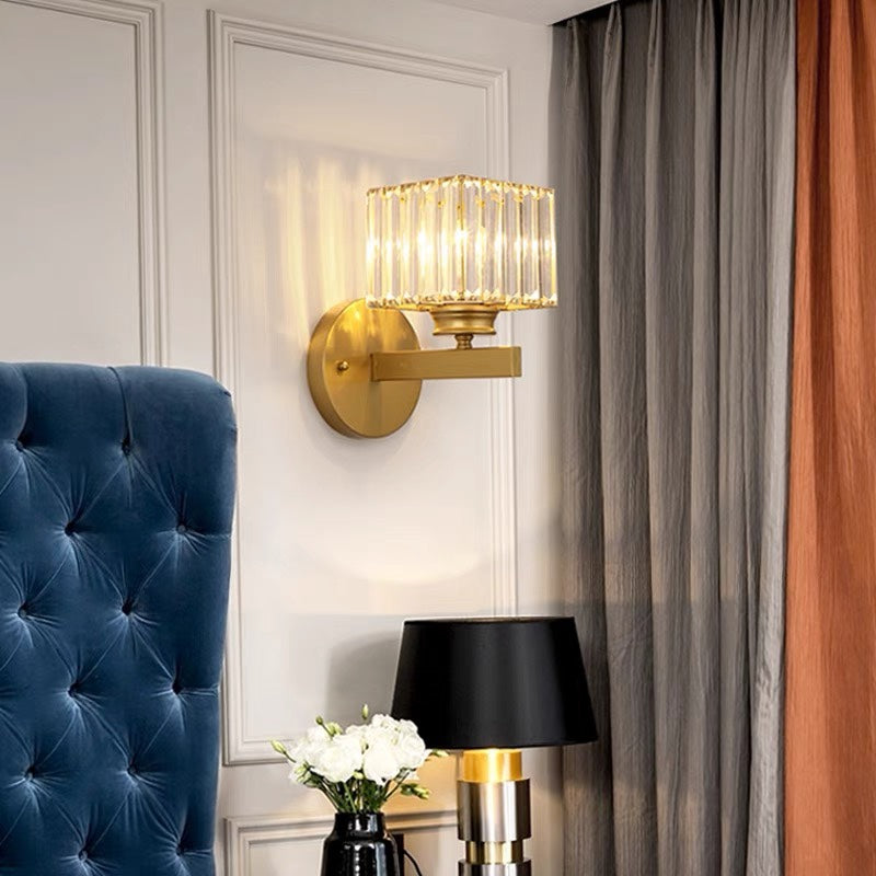 Norvo | Krystallglass Vegglampe med Moderne Arm Design