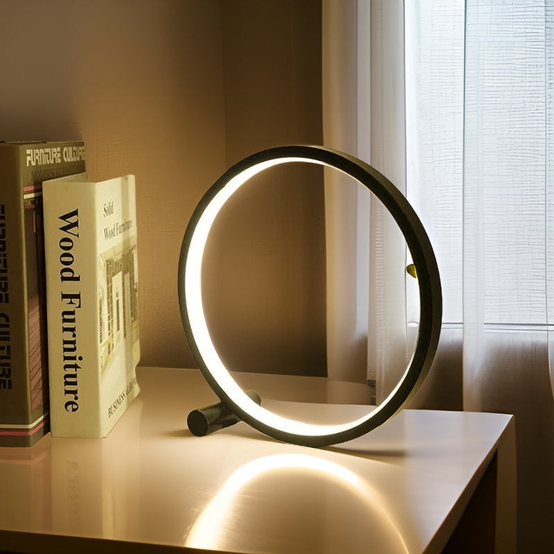 Norvo | LED Minimalist Dimmbar Rund Bordlampe - RumiLight