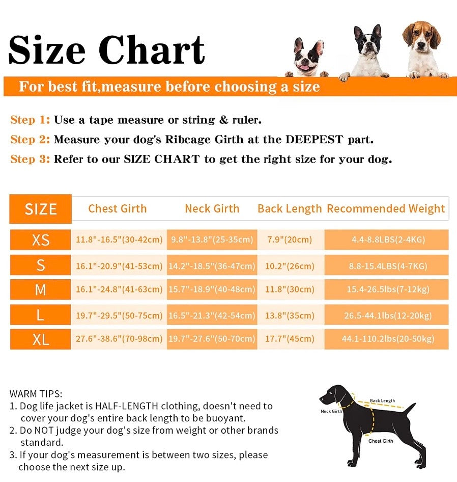 Norvo | WagLife - Reflekterende Flytende Hundesvømmevester (Justerbar)