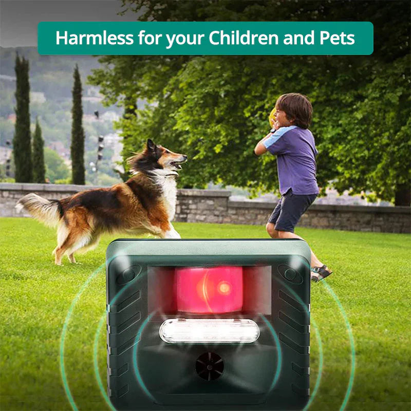 Norvo | Ultrasonic Dyreavviser | Bevegelsesaktivert, Miljøvennlig og Trygt for Hager og Gårdsplasser