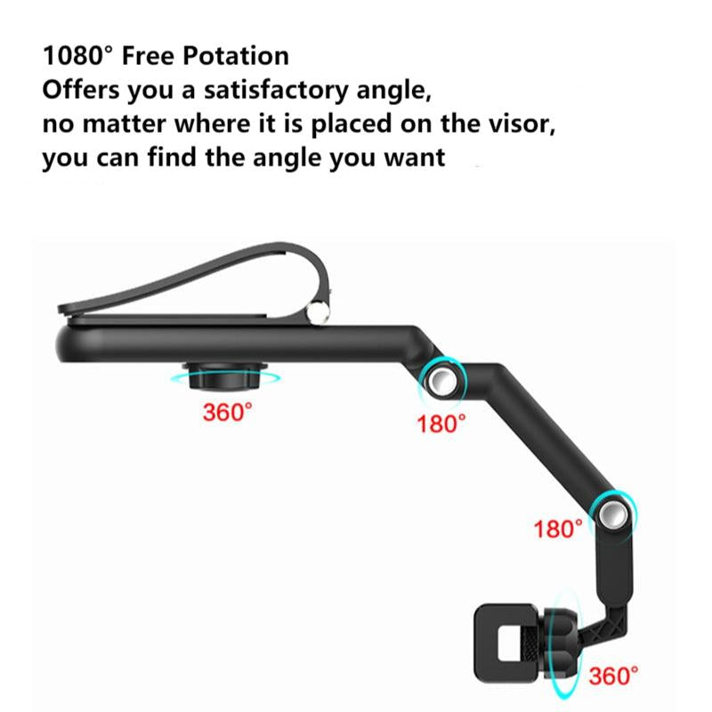 Norvo | Roterbar Multifunksjonell Solskjerm Telefonholder