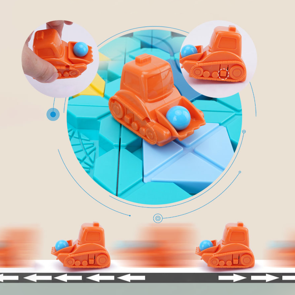 Norvo | LogiMaze Brett | Stimuler kreativitet og logisk tenking - Montessori puslespillspill