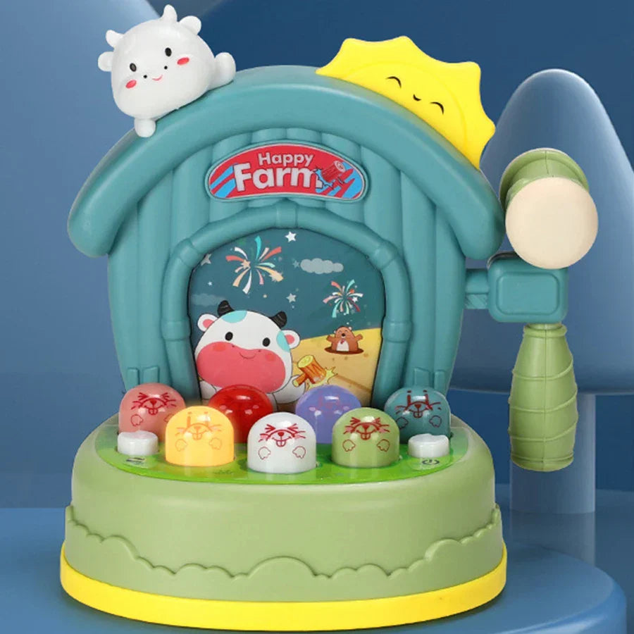 Norvo | WhackiMole | Interaktivt Muzikalsk Moldjaktspill for Barn med Lyd Effekt - Lyse Farger for Innendørs og Utendørs