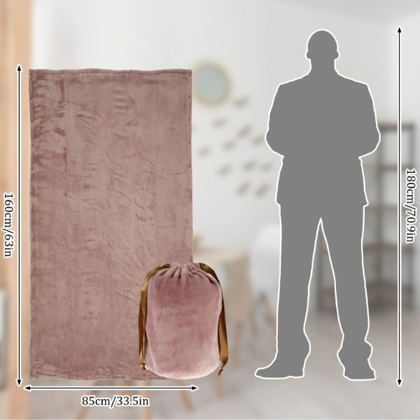 Norvo | Trådløs elektrisk oppvarmet teppe | USB-oppladbar flanellvarmer