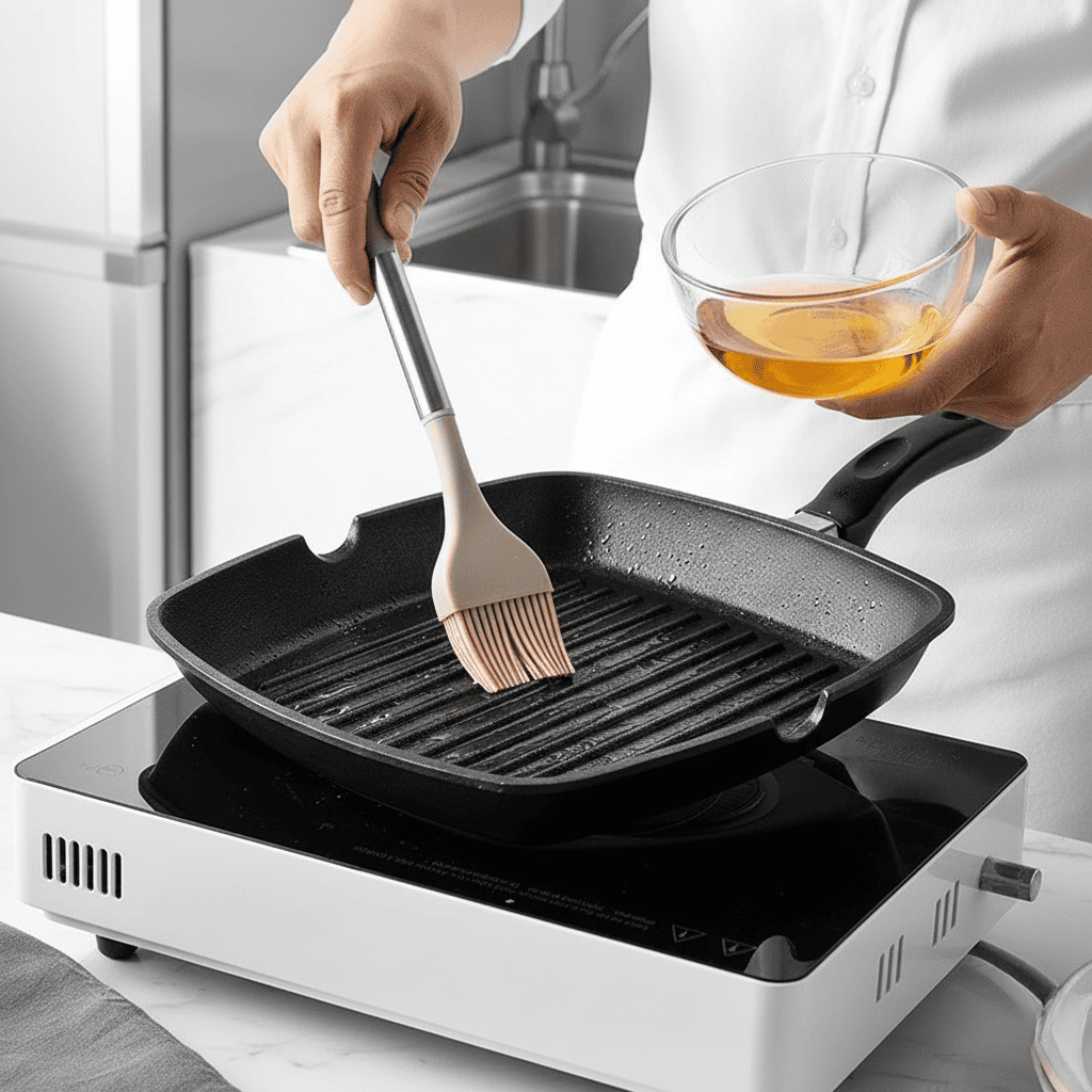 Norvo | Kjøkkenredskapssett i trelook med myke silikontipper