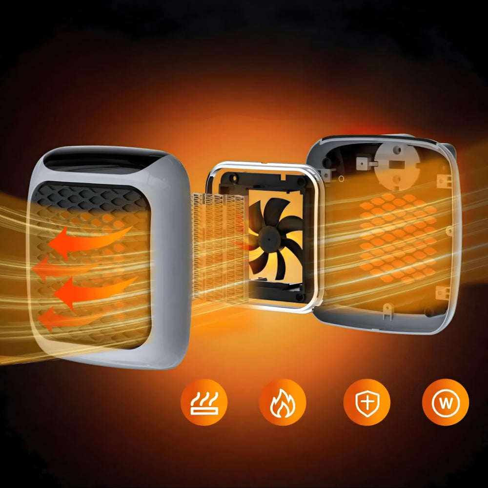 Norvo | WarmiWall Keramisk Veggvarme – Energisparende Mini-radiator med Termostat