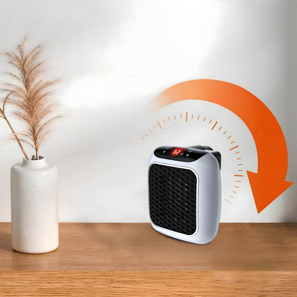 Norvo | WarmiWall Keramisk Veggvarme – Energisparende Mini-radiator med Termostat