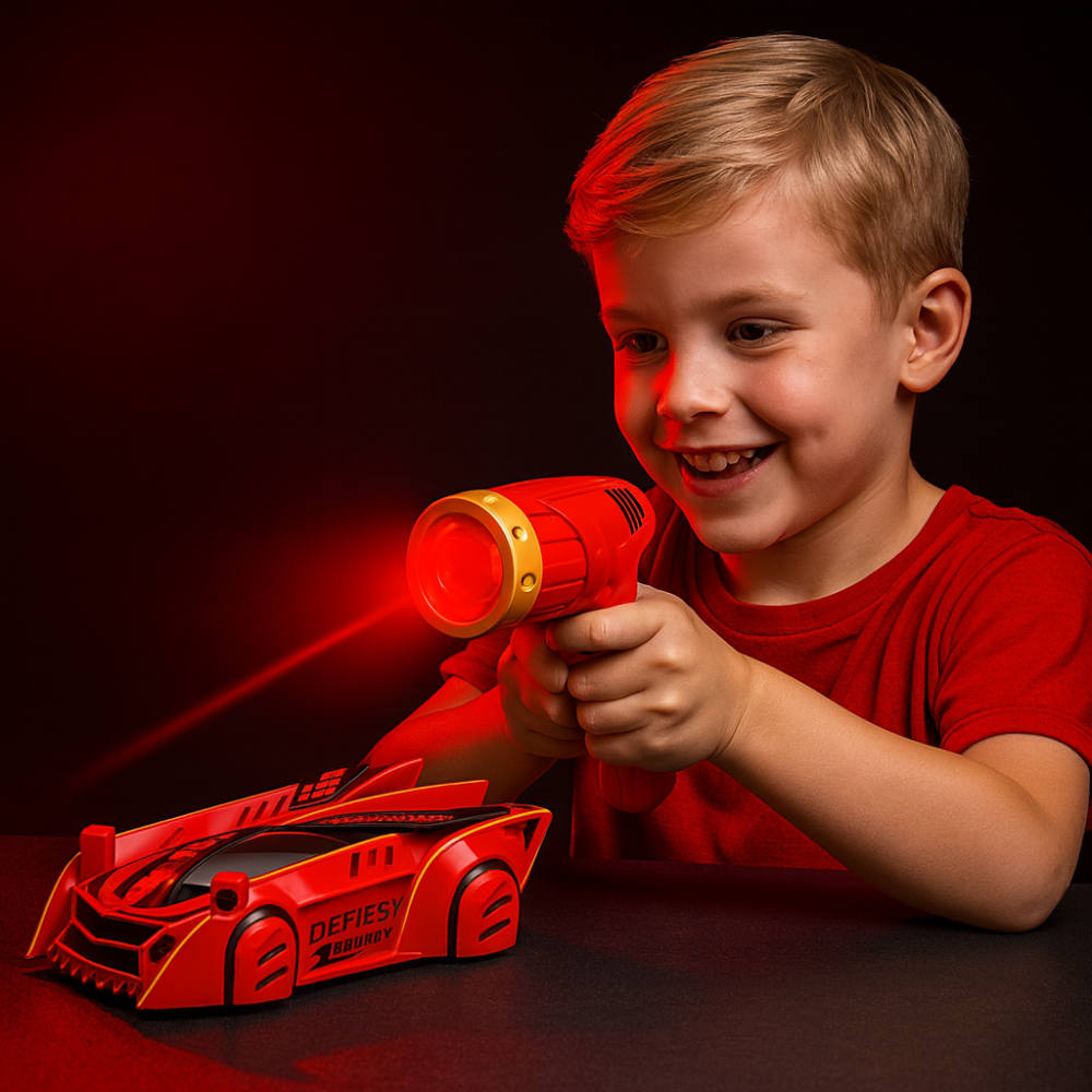 Norvo | Barn Bilekser Fjernkontroll Veggklatring Laser RC Bil