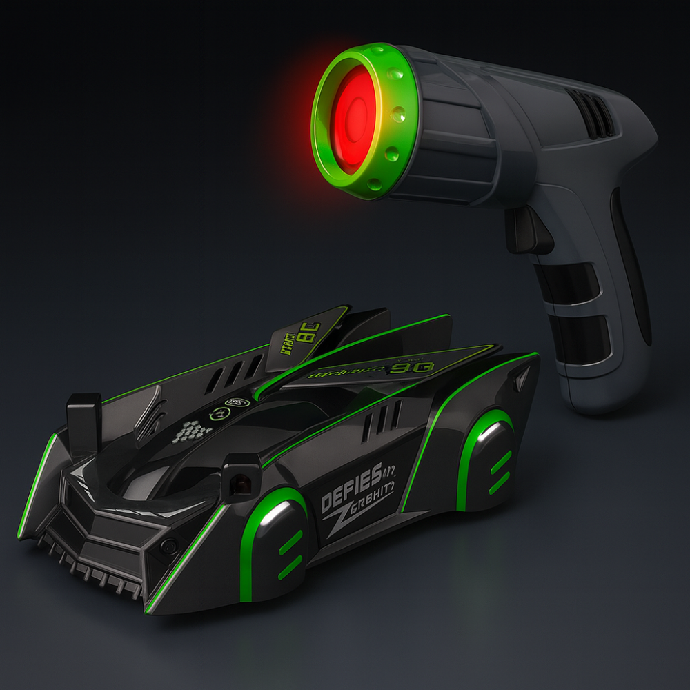 Norvo | Barn Bilekser Fjernkontroll Veggklatring Laser RC Bil