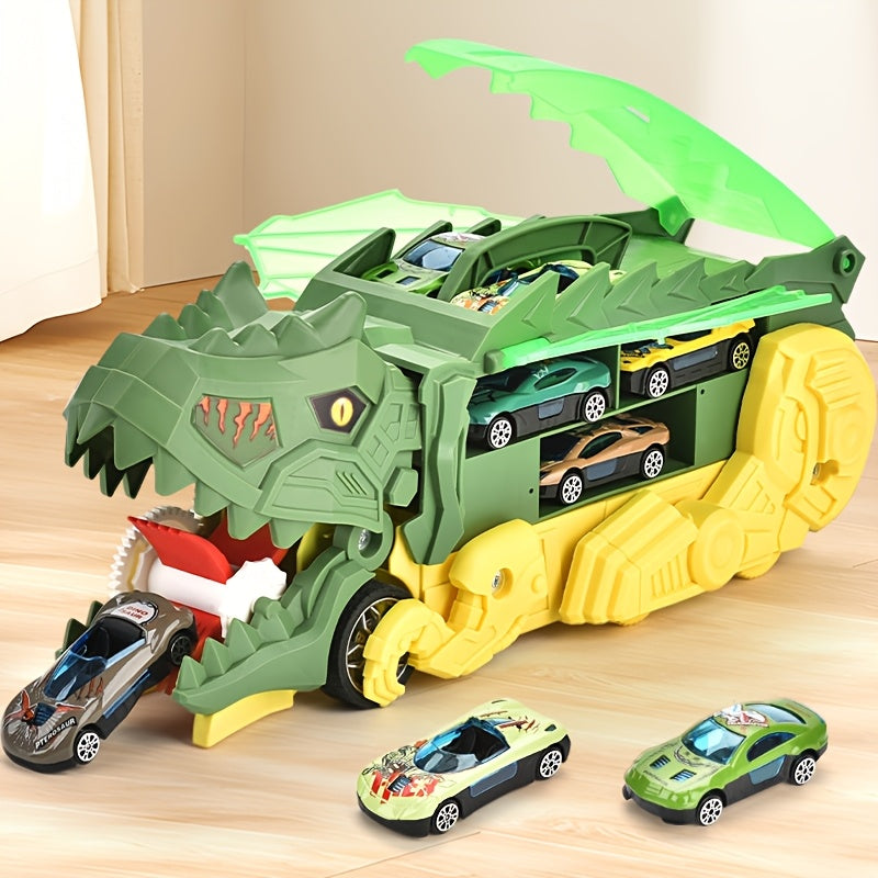 Norvo | Kids Dinosaur Toy Car Garage Lekesett