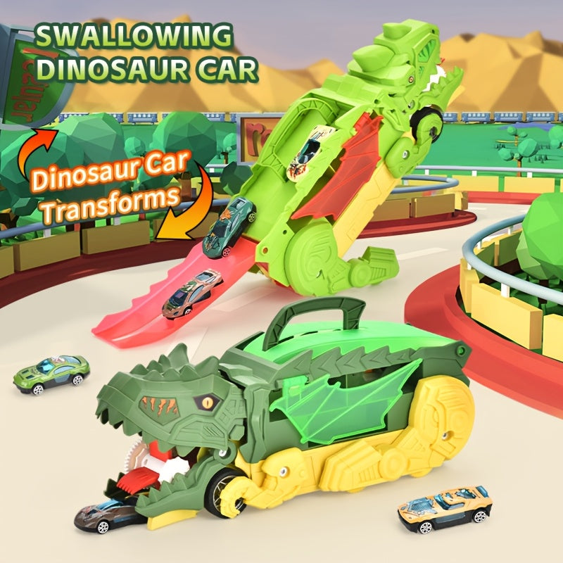 Norvo | Kids Dinosaur Toy Car Garage Lekesett