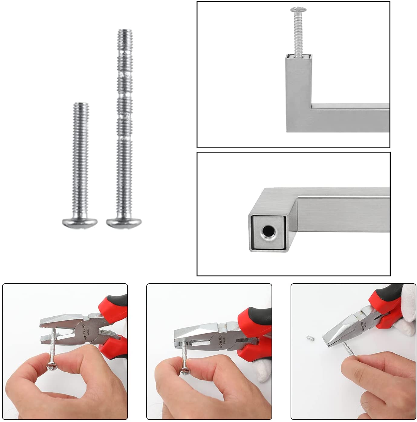 Norvo | Kjøkkenskap trekk børstet nikkel rustfritt stål skap håndtak