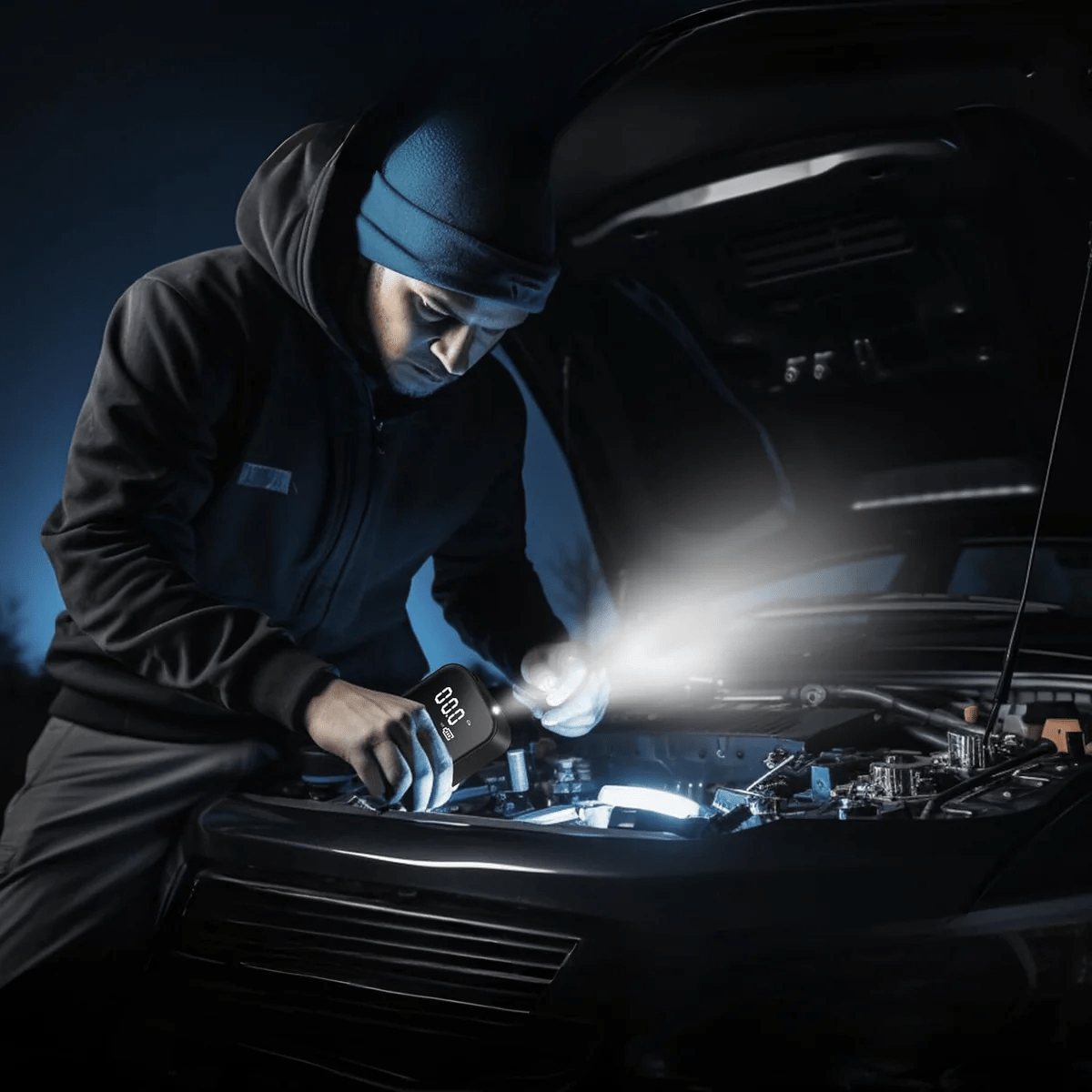 Norvo | Bærbar Elektrisk Luftpumpe for Dekk, Ballonger og Madrasser