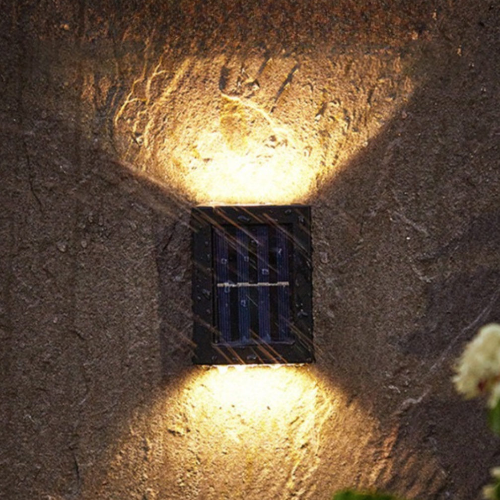 Norvo | Trådløse LED solvegglys Deluxe | Effektiv og kostnadsbesparende utendørsbelysning