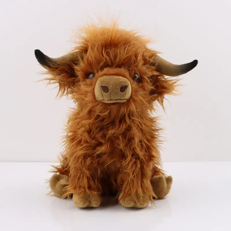 Norvo | CozyCow | La klemmer varme hjertet - Plush Highland Cow kosedyr