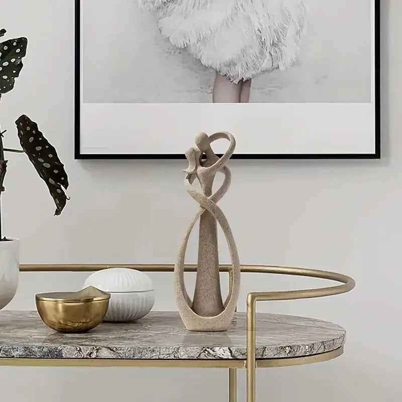 Norvo | Romantisk Harpiks Skulptur - Seren Omfavnelse