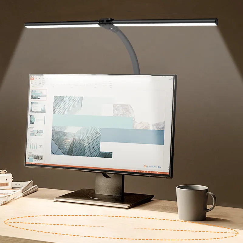 Norvo | DeskLight - Moderne Dobbelthode LED Skrivebordlampe, Stilren Kontorbelysning