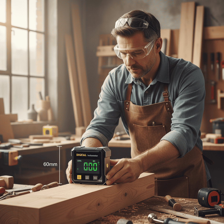 Norvo | Digital 4-sidig vinkelmåler med magnetisk base