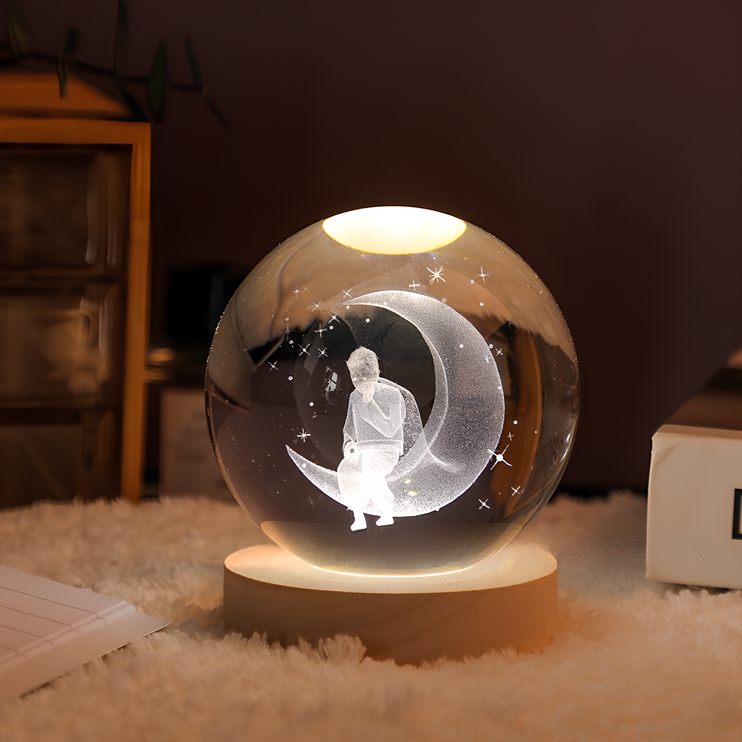 Norvo | Luminous Crystal Ball LED Nattlys Dekor