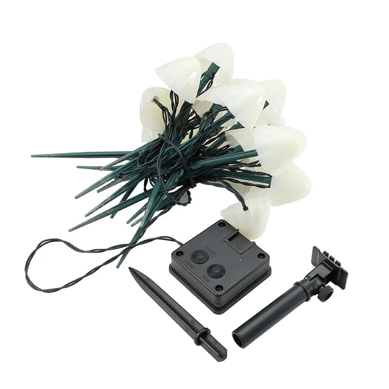 Norvo | Luminous Fungi: Solcelledrevne hage snorer lys – Værbestandige LED plenlamper for utendørs dekor