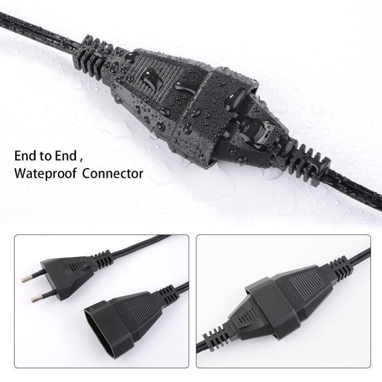 Norvo | G40-EU-25 G40 7.6m 175W E12 IP44 vanntett Retro Filament lyspærer lyskjede, 25 lyspærer LED dekorativ lampe for hage, bygg, bar, fest, bryllup, AC 220V, EU plugg (Varm Hvit)