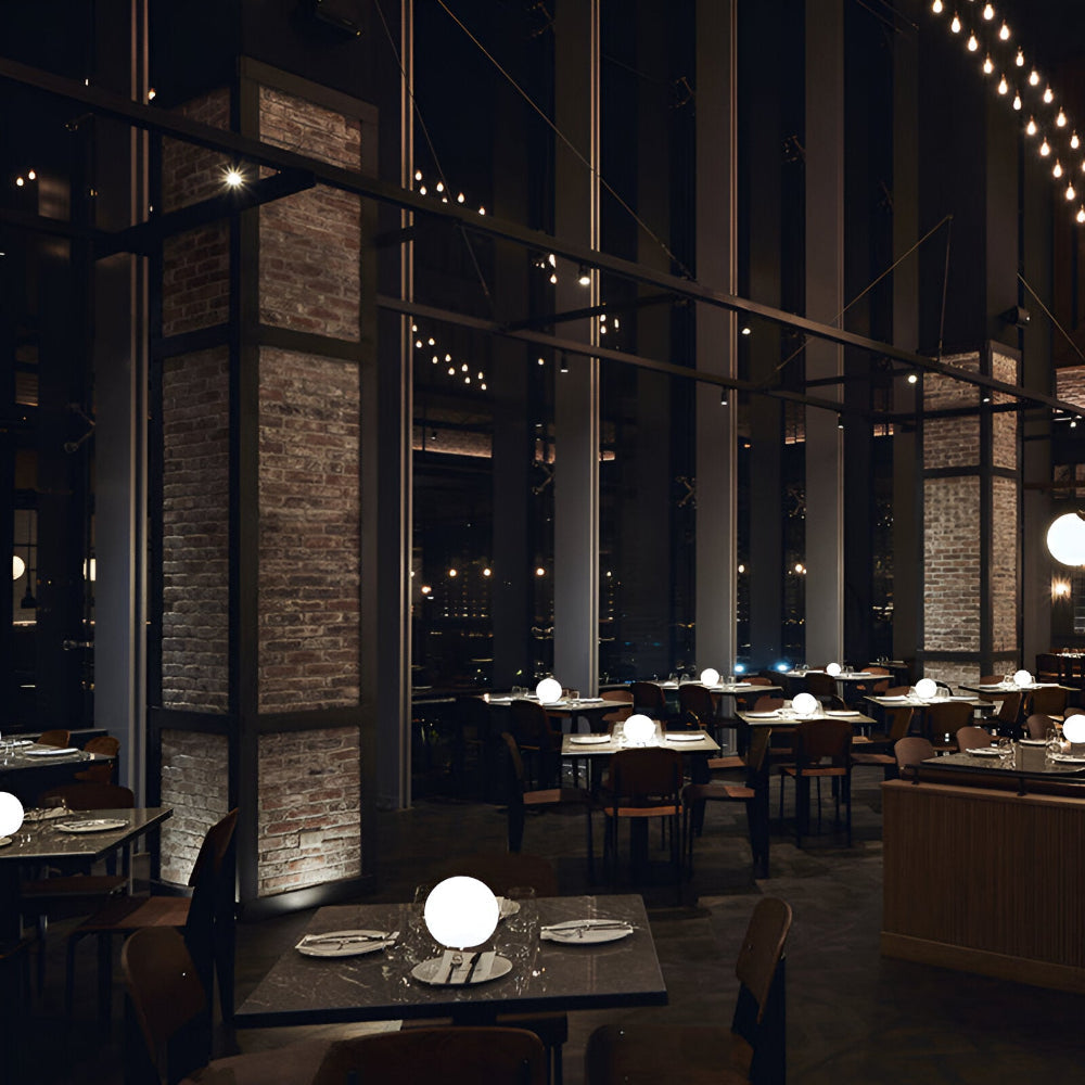 Norvo | LED Bordlampe med Dynamisk Fargeendring - Stemningsbelysning Glødende Ball