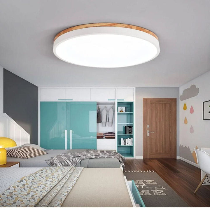 Norvo | Moderne taklampe laget av naturlig tre for ethvert rom