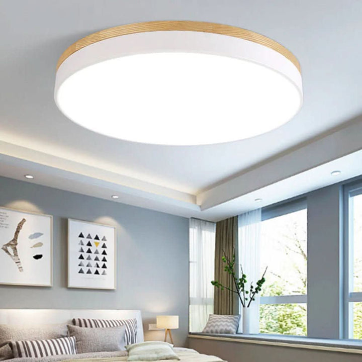 Norvo | Moderne taklampe laget av naturlig tre for ethvert rom