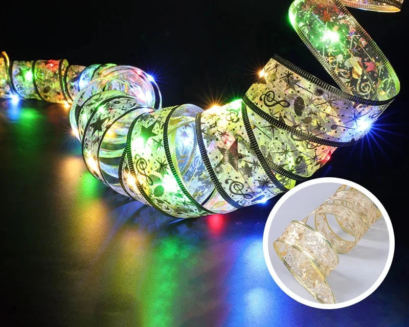 Norvo | LumiRibbon LED Julebelysning Bånd – Varm Hvit, Fleksibel & Energisparende for Innendørs og Utendørs