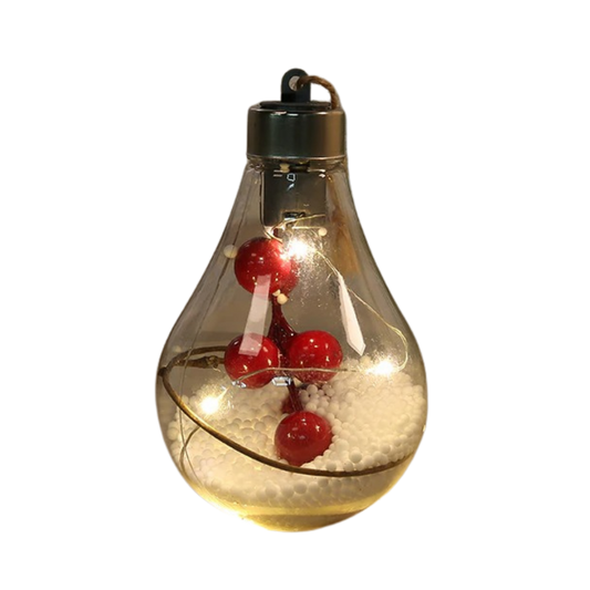 LED gjennomsiktig julekule lyspære
