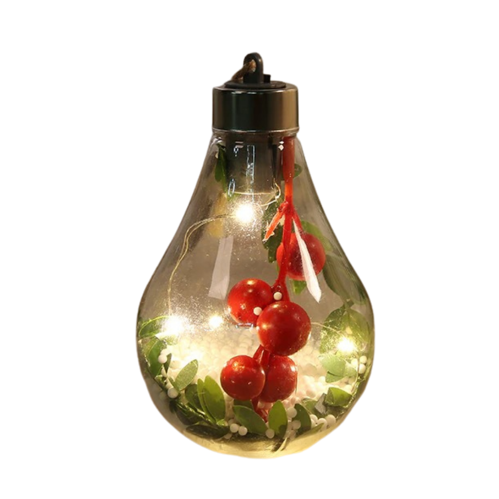 LED gjennomsiktig julekule lyspære