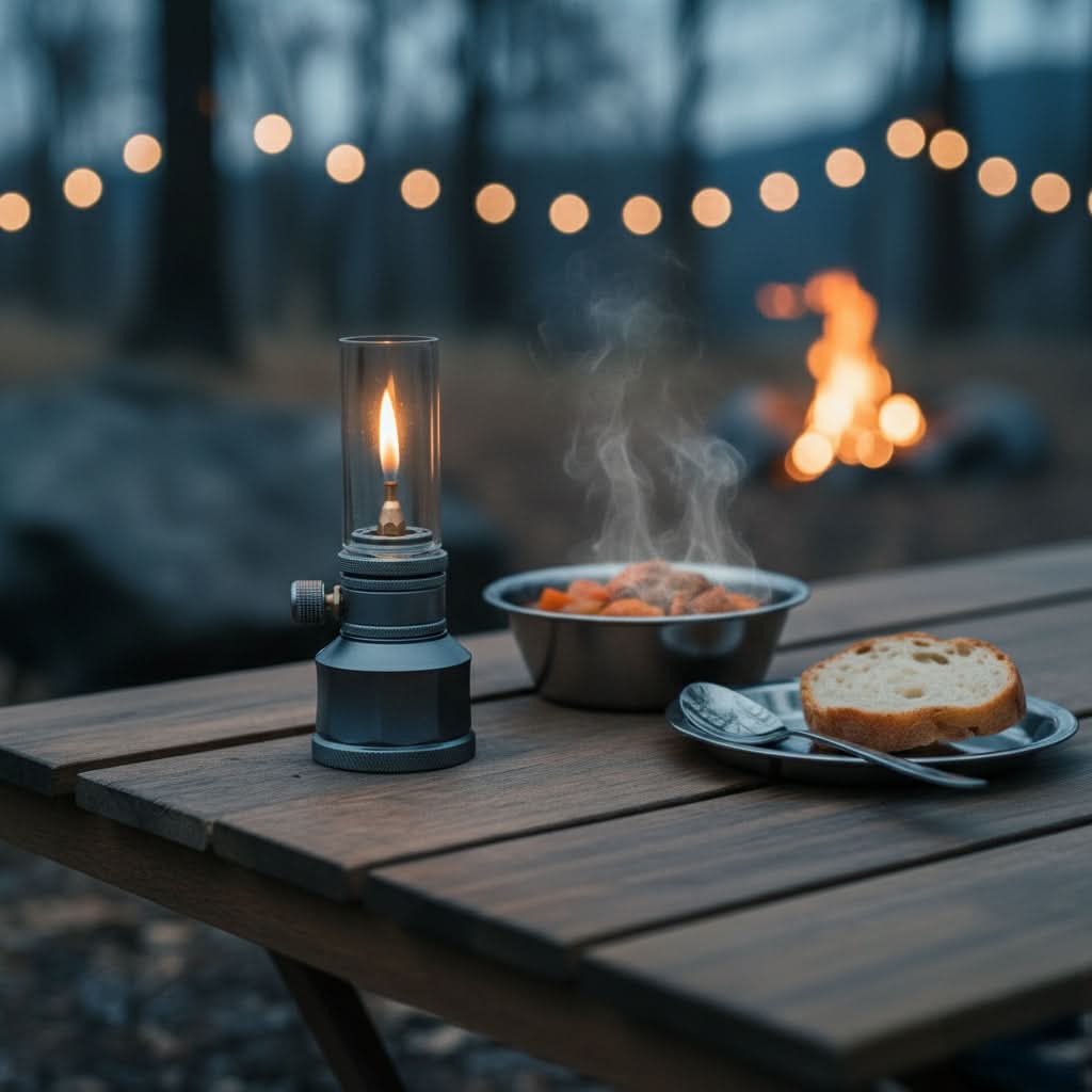 Norvo | Kompakt Butanlampe for Camping & Utendørs Eventyr