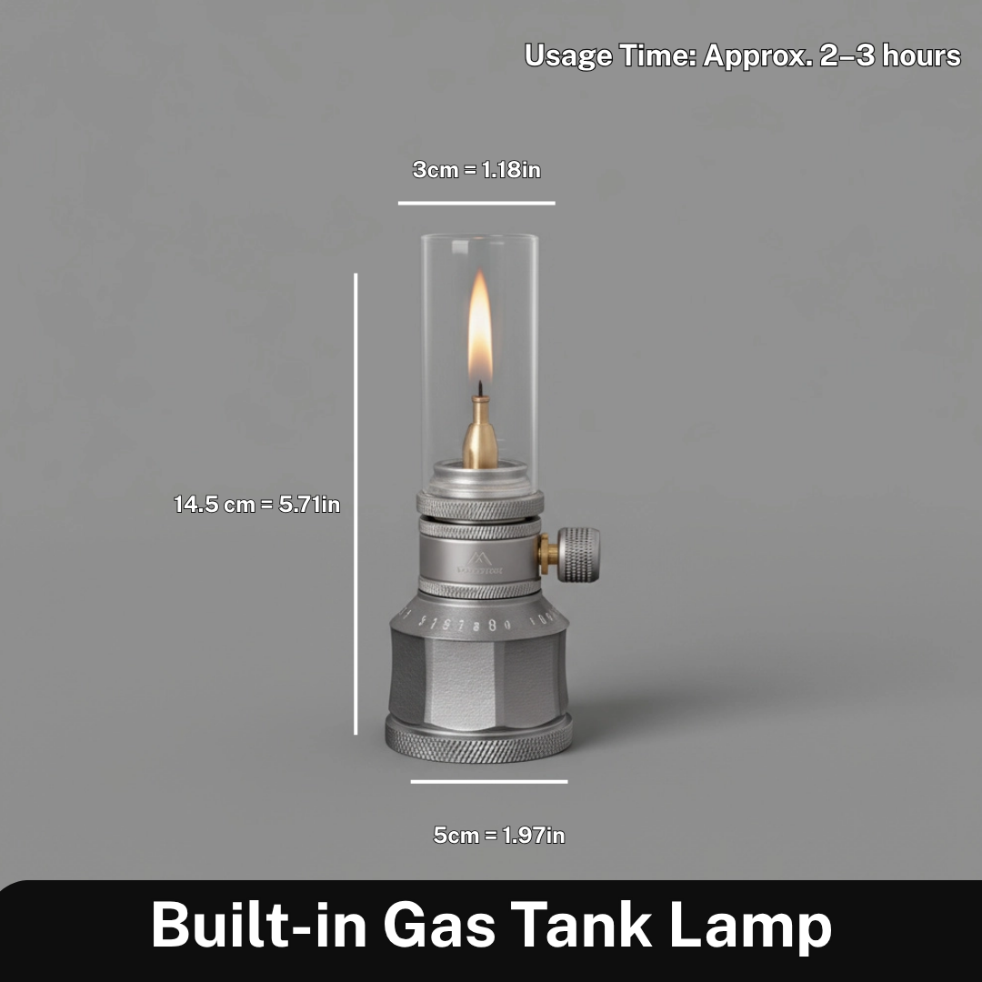 Norvo | Kompakt Butanlampe for Camping & Utendørs Eventyr