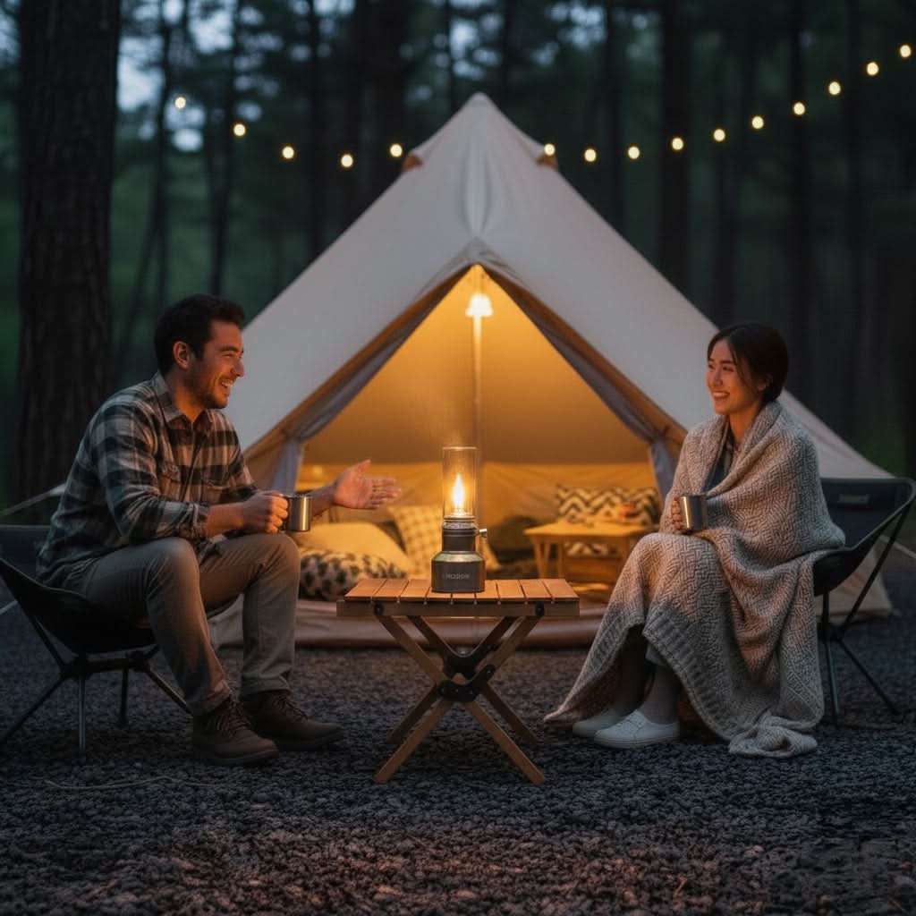 Norvo | Kompakt Butanlampe for Camping & Utendørs Eventyr