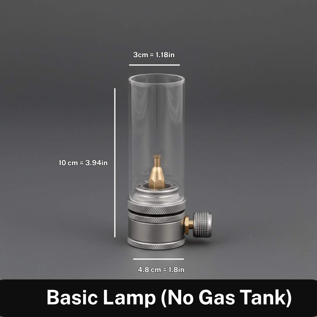 Norvo | Bærbar butanlampe for klart og justerbart lys