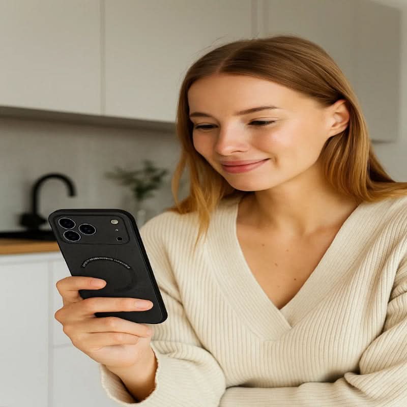 Norvo | Premium lær MagSafe-dekselet for en perfekt passform