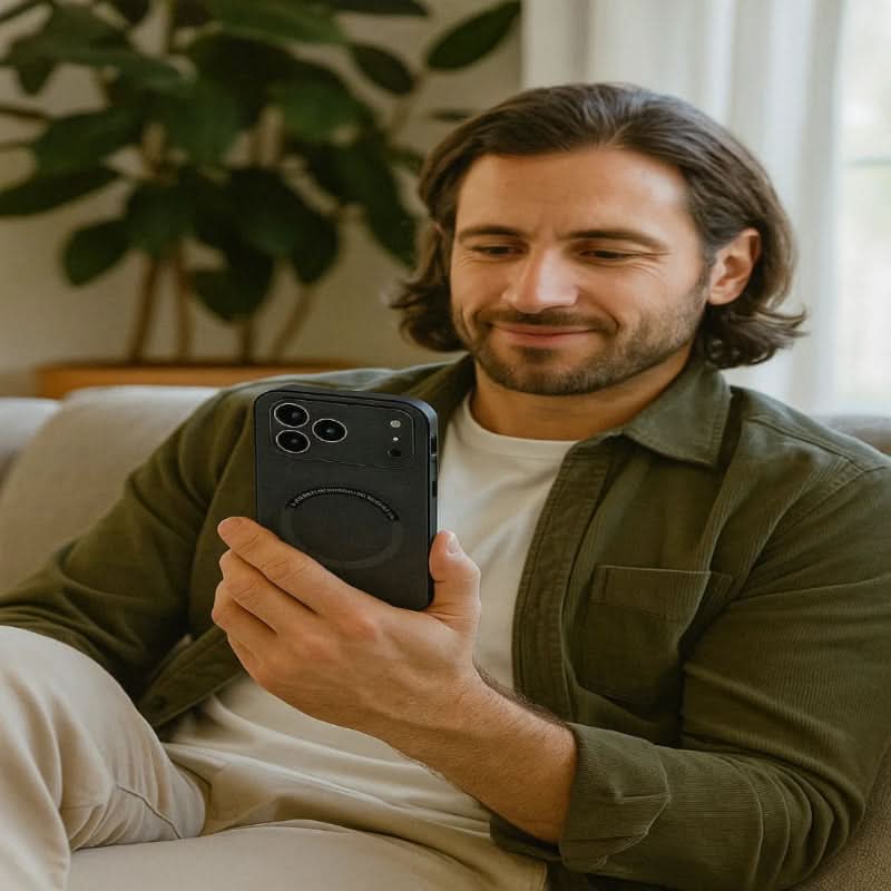 Norvo | Premium lær MagSafe-dekselet for en perfekt passform