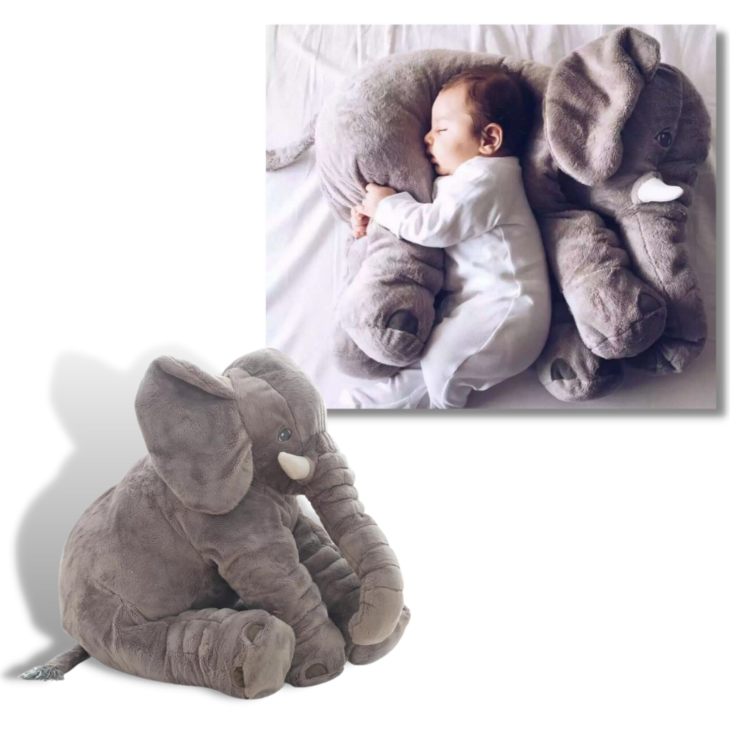 Stor baby elefant plysj pute