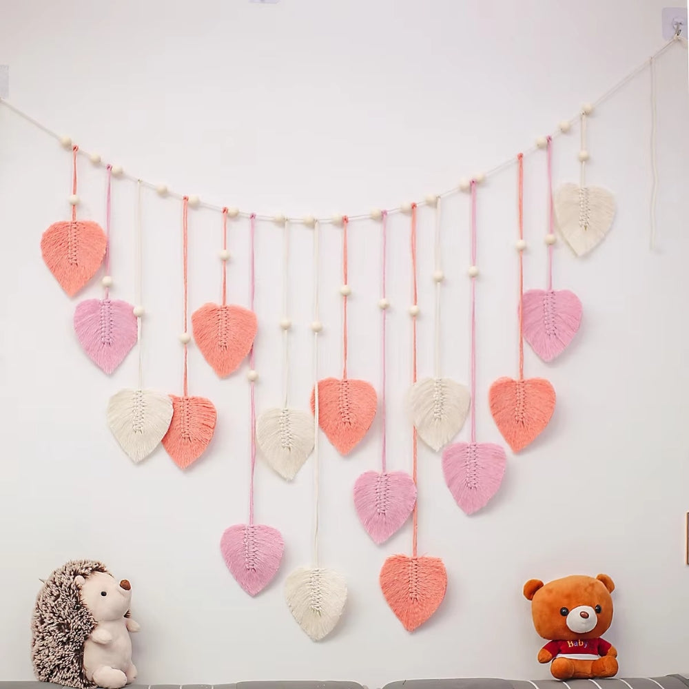 Norvo | Blad-tema Macrame Veggdekor