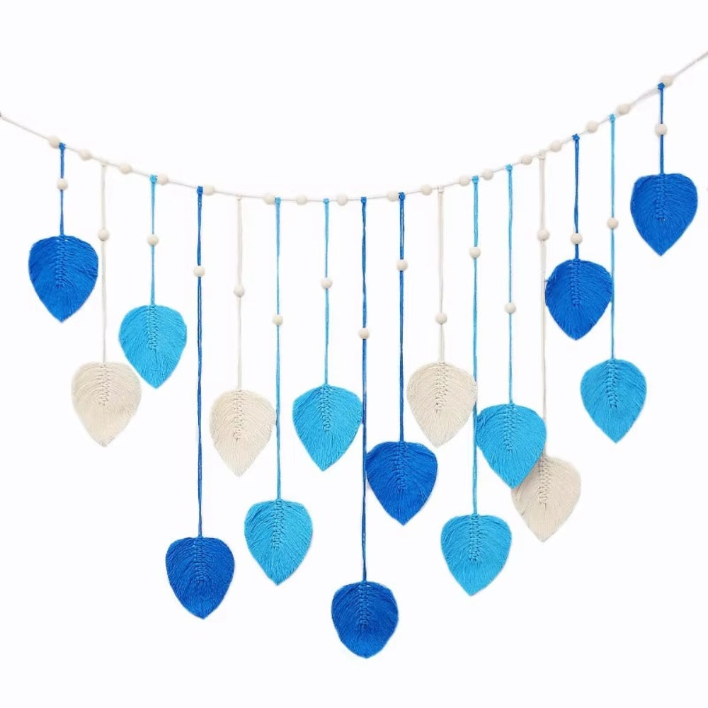 Norvo | Blad-tema Macrame Veggdekor