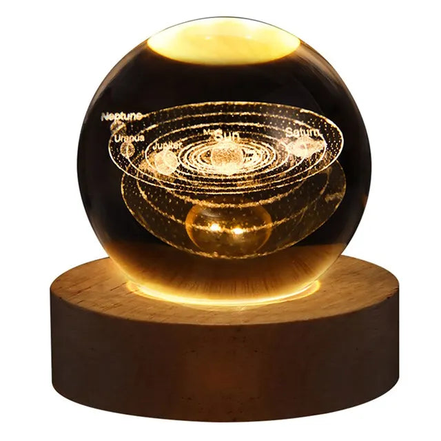 Solar-System Bordlampe – LED Lys med Planetdesign for Oppholdsrom | Norvo