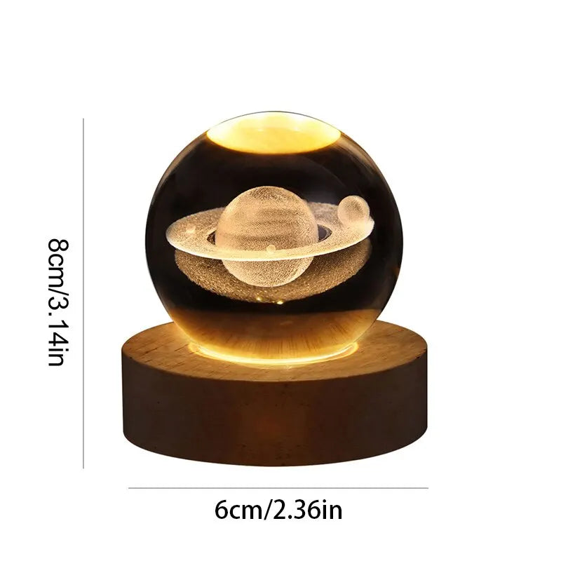 Solar-System Bordlampe – LED Lys med Planetdesign for Oppholdsrom | Norvo