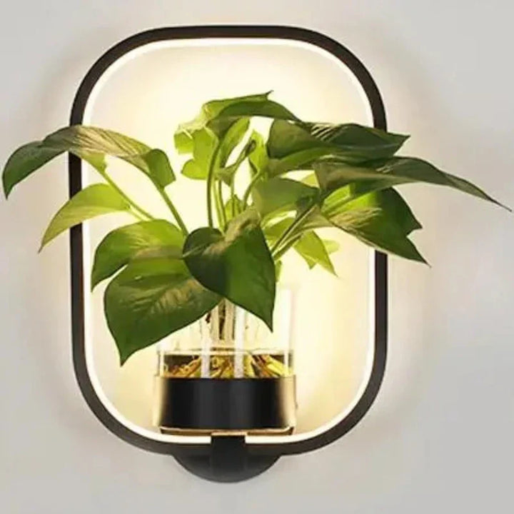 Norvo | Vegglampe med glassplanteholder