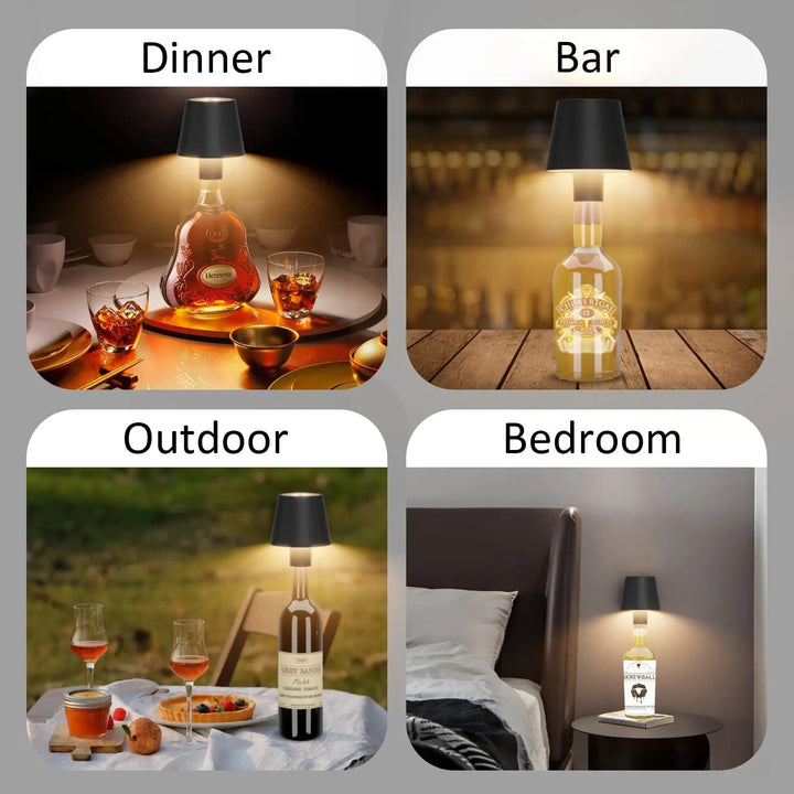 Norvo | Bottlelight - Trådlampet, oppladbar lampe for flasker