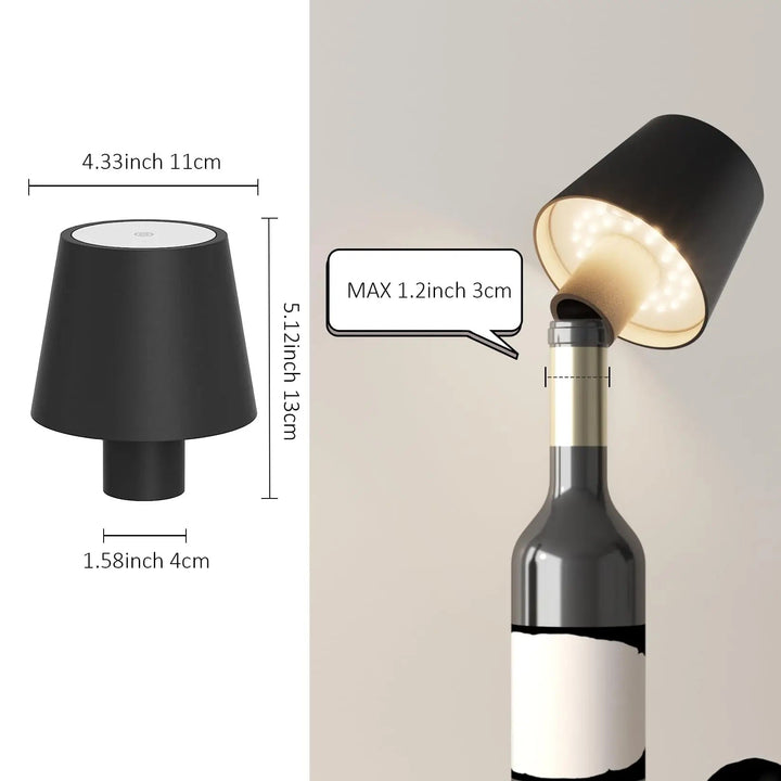 Norvo | Bottlelight - Trådlampet, oppladbar lampe for flasker