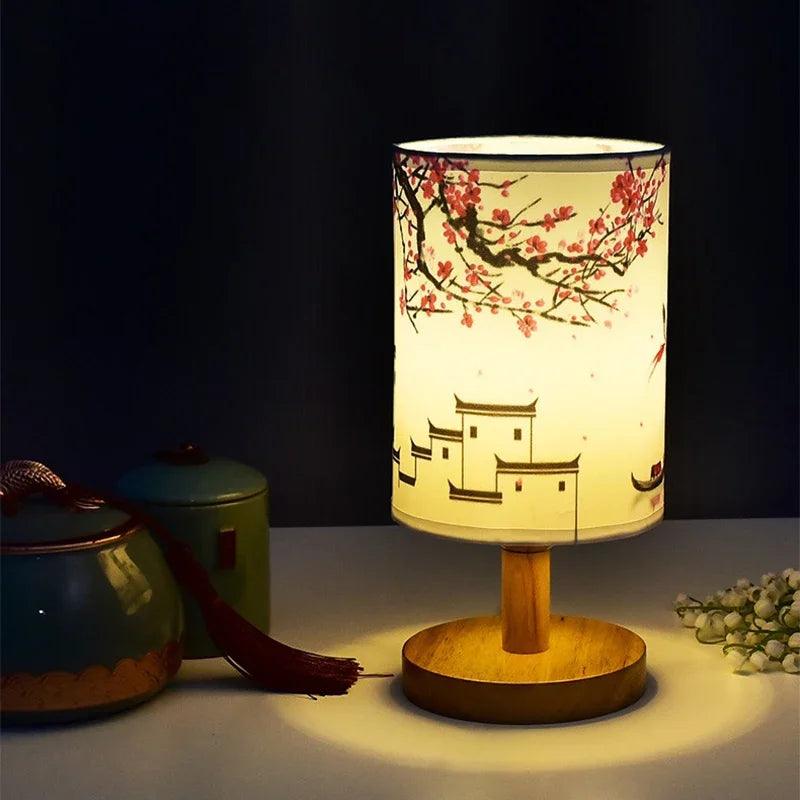 Norvo | VibeGlow - Moderne Japandi Bordlampe med Eleganse