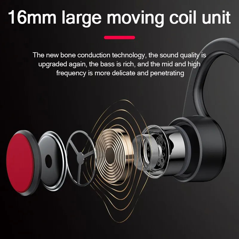 Norvo | Bein Conduksjons Hodetelefoner | Bluetooth 5.3, IP56 Vanntett & Ideell for Sport og Hverdagsbruk