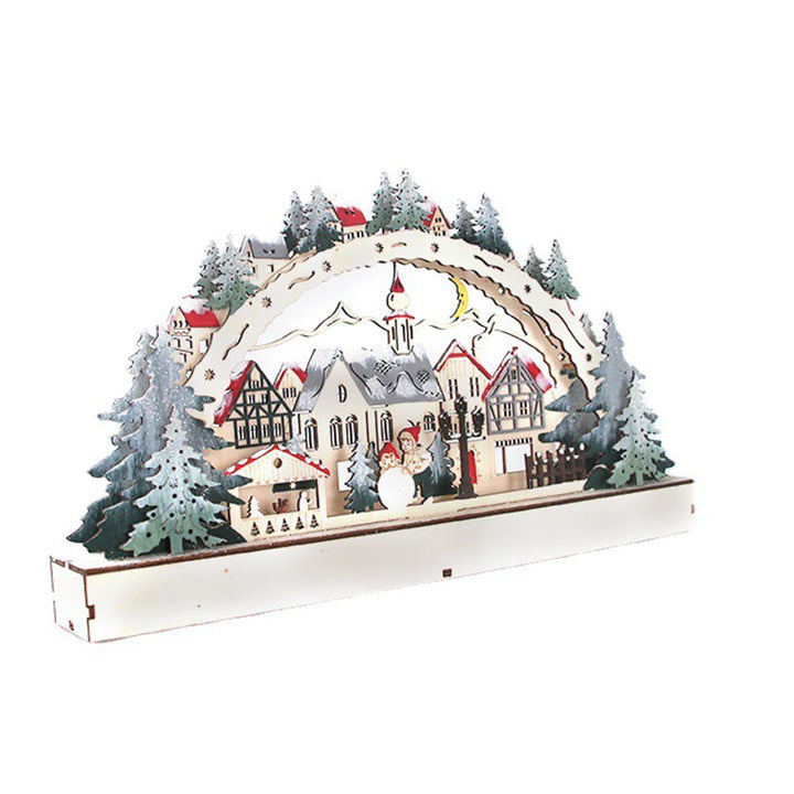 Norvo | LumiFest Wooden Advent Calendar – 24 Compartments with Warm LED Light & Christmas Atmosphere