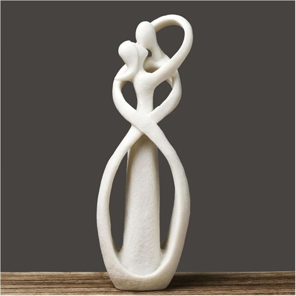 Norvo | Abstract Love Sculpture – Moderne Polyresin Hjem Dekor